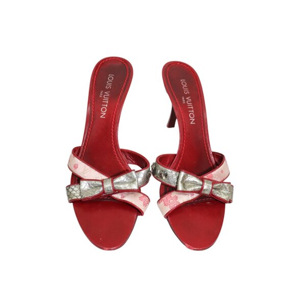 LOUIS VUITTON Takashi Murakami Cherry Blossom Heels 39 - Picture 3 of 8